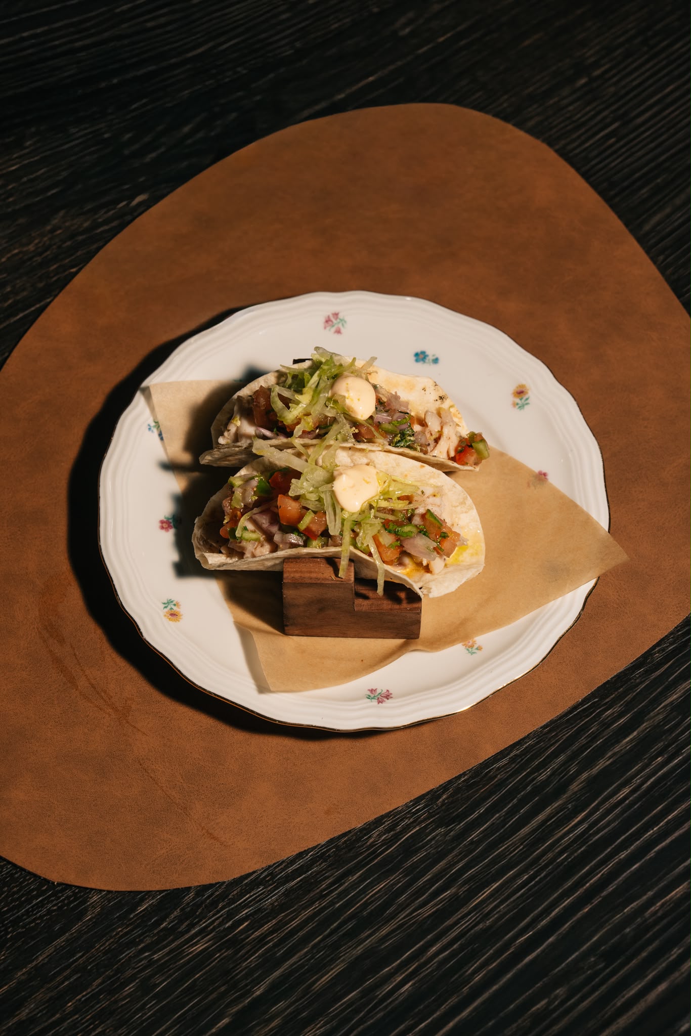 Taco Aglio, Olio e Lavarello
